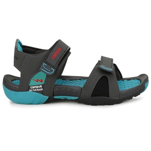 Campus Men's 2GC-18 Outdoor Sandals D.GRY/T.BLU - 9UK/India