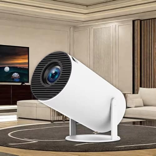 Cubonic Free Style Pro Projector for Home 4K & 1080p Support, 270° Rotatable Projector 4000 Lumens Android 11 WiFi Bluetooth YouTube PrimeVideo Hotstar Netflix Apps, 720p Native, 150" Max Display