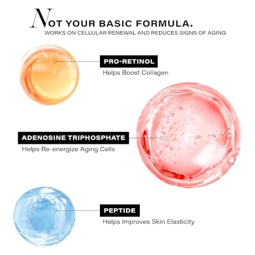 Novology Pro-Lift Cellular Restoration Anti-Ageing Serum with 5.3% Pro Retinol + Adenosine Triphosphate + Peptides| For Firmer Skin, Reduces Fine Lines & Wrinkles| 28 ML 4