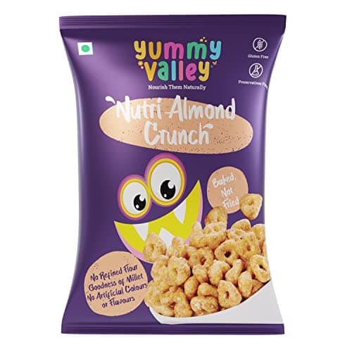 Yummy Valley Assorted Millet Snacks, 25g x Pack of 3 | Healthy Baked Snacks | Gluten Free Maida Free | No Refined Sugar | Jowar Based Crispy Bites | Ready to Eat Snack Combo for Kids 4
