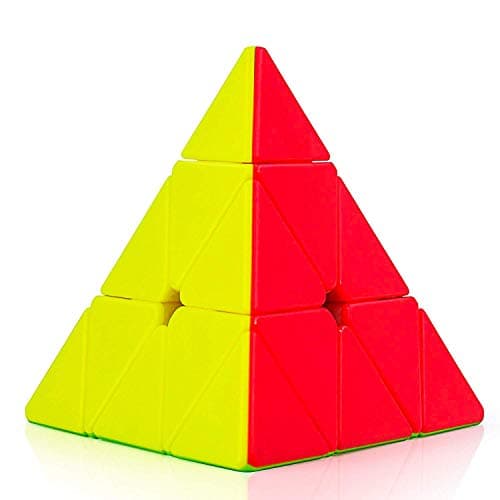 TinyPlay Pyramid Cube Brain Teaser | Triangle Speed Cube Puzzle Toy for Kids & Adults 6+ Years | 3D Logic Puzzle for Travel & Brain Training