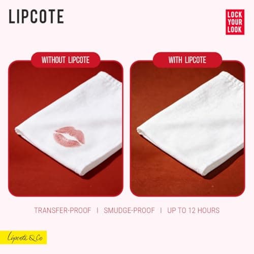 Lipcote Lipstick Sealer | Smudge-Proof, Waterproof & Transfer-Proof Lip Top Coat | Long-Lasting 8-12 Hrs | Works on Any Lipstick | Original UK Formula | 6.5ml 4