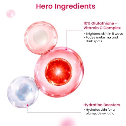 Foxtale 10% Vitamin C-Glutathione Brightening Face Serum for Glowing Skin, Treats Dark Spots, Pigmentation & Dullness, Beginner & Sensitive Skin Friendly | All Skin Types | Women & Men | 30ml 3