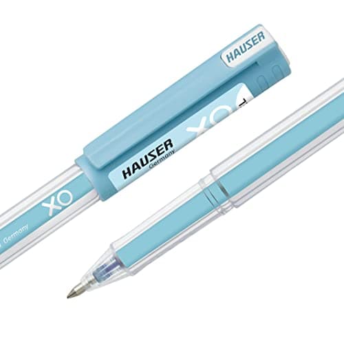 Hauser Germany XO Jumbo Gel Pen Box Pack | Water Proof Ink For Smooth Flow System | Comfortable Grip With Smudge Free Writing | Smooth, Sturdy & Refillable Pen | Blue Ink, Pack of 10 Pens 4