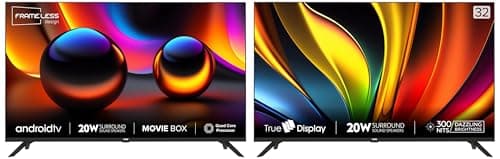 VW 80 cm (32 inches) Frameless Series HD Ready Android Smart LED TV VW32S (Black) 80 cm (32 inches) Frameless Series HD Ready LED TV VW32A (Black)