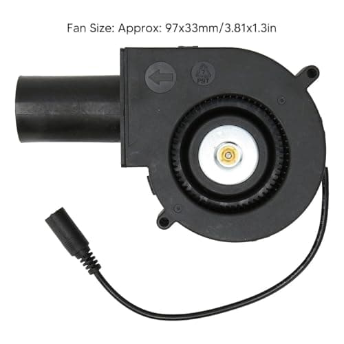 Lighting Hub 6000 RPM 12V CPU DC Blower Fan, 12 Volt Brushless Turbo Blower Cooling Fan, 97x33mm Dual Ball Bearing DC Brushless Cooling Turbo Fan for DIY Cooling Ventilation 3