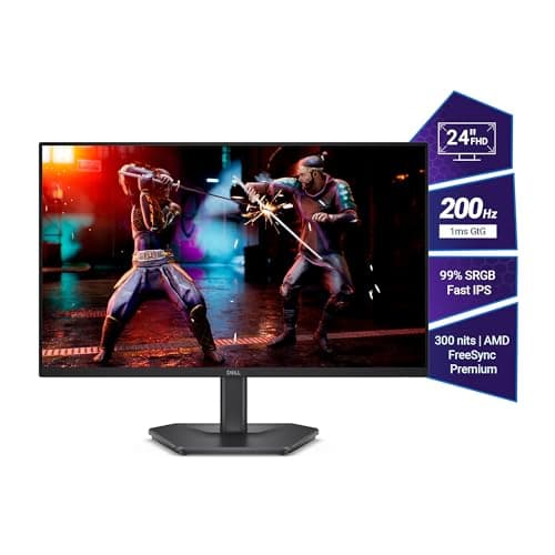 Dell SE2425HG 23.8" FHD IPS Gaming Monitor, 200Hz Refresh, 3side narrow bezels, 1ms GtG, AMD FreeSync Premium,HDR 10,300nits, 1000:1 Contrast, 99% Srgb, Tilt, 2*HDMI 2.1 TDMS(supports HDMI VRR),DP 1.4 2
