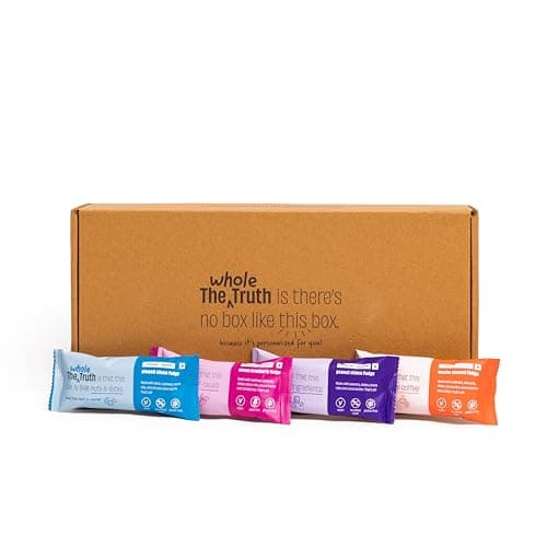The Whole Truth - Energy Bars | SUPERSAVER Pack All-Flavours | Pack of 10 x 40g | Dairy Free | No Artificial Sweeteners | No Preservatives | All Natural | Healthy Snack