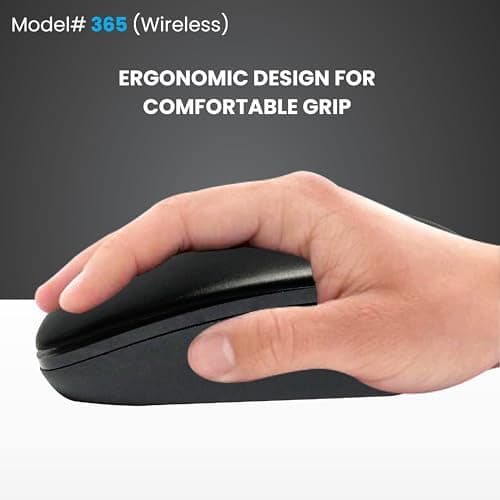 ProDot Plug & Play Ergonomic Wireless Mouse I Adjustable DPI Optical Sensor 1000-1600 I 5M Key Press Life & Clickable Scroll Wheel I 2 Year Warranty I Compatible with Windows, iOS, Linux 5