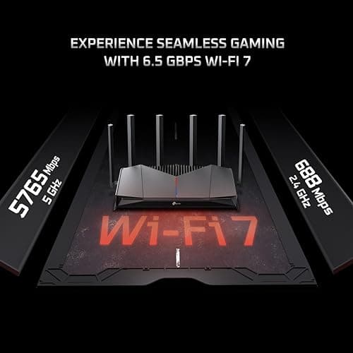 TP-Link Archer GE400 BE6500 Dual-Band Wi-Fi 7 Gaming Router | 6.5 Gbps Speed | 2× 2.5G WAN LAN + 3× 1G LAN | USB 3.0 | 6 Antennas | RGB Gaming Panel | Compatible with Alexa & Google Assistant 5