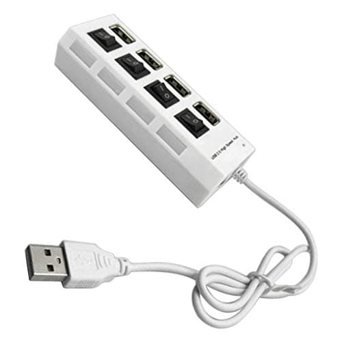 HEAVENGLOW 4-Port USB 2.0 Multi Charger Hub+High Speed Adapter ON/Off Switch PC White |Computers/Tablets & Networking | Computer Cables & Connectors | USB Cables, Hubs & Adapters 3