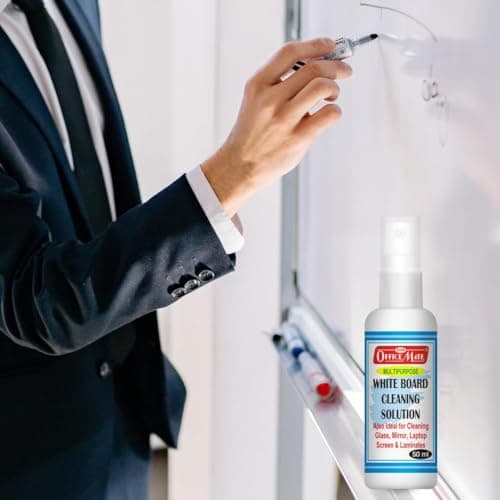 Soni Officemate Whiteboard Cleaning Solution 50ml | Pack of 3 |Powerful Ink Remover | Eco-Friendly | Multi-Surface Cleaner | 50ml Spray Bottle 4