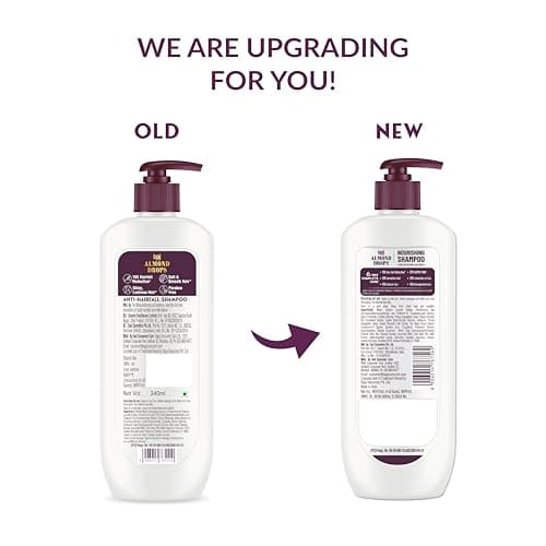 Bajaj Almond Drops Nourishing Shampoo with Almond Milk, Vitamin E & Biotin | For Soft, Shiny Hair | 10X Hairfall Reduction | Paraben Free- 340ML 3