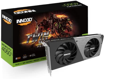 INNO3D Geforce RTX 4060 Ti 8Gb Twin X2 8Gb Gddr6 128-Bit Pci-E 4.0 X8 Gaming Graphic Card,pci_e_x8