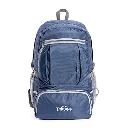 Tripole Foldable PAKEASY Backpack and Day Bag for Hiking and Day Trips | 25 Litres | 1 Year Warranty (Blue) 2