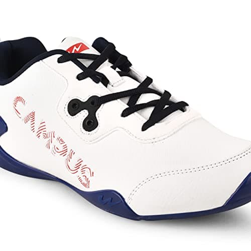 Campus Men Camp ZYLON Sneakers WHT/BLU - 10UK/India, Black 4