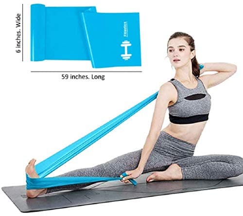 Fitlastics Natural Rubber Resistance Pink Loop, Stretch Bands Combo Set for Men and Women 4