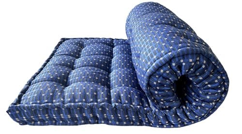 Adim's Traditional Indian Premium Blue Gadda Box Mattress, 2.5 x 6 Feet 5