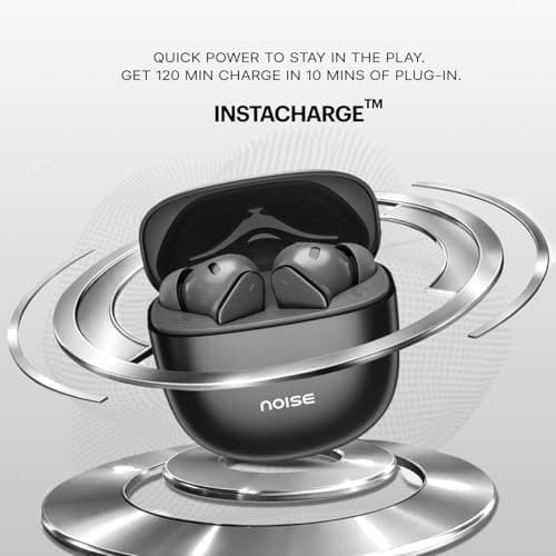Noise Newly Launched Buds Vector Truly Wireless Earbuds with Hi-Res & LDAC, 40H of Playtime, Quad Mic with ENC, Instacharge(10 Min=120 Min), BT V5.3 (Midnight Blue) 5