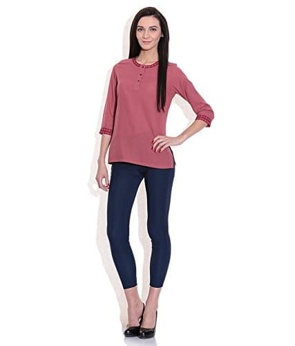 TRIBES INDIA Women's Cotton Regular Kurta (2TXWOMRJ0577_E_S_Pink_X-Large) 2