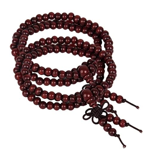 ZOOMELLA 2xTibetan Buddha Buddhist 108 Wooden Prayer Beads Armband Mala Bracelet Necklace|Prayer Beads| Prayer Beads 2