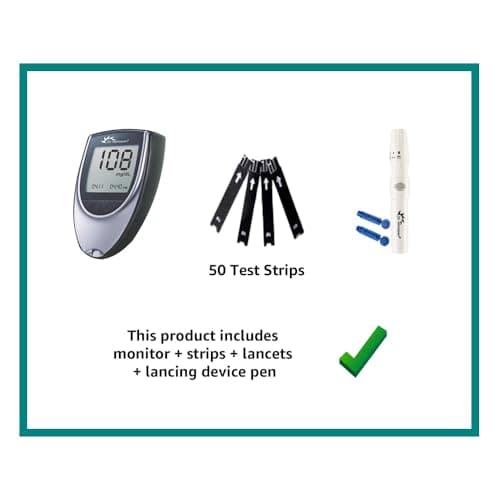 Dr. Morepen GlucoOne Blood Glucose Monitor Model BG-03 with 50 Strips | Silver 2