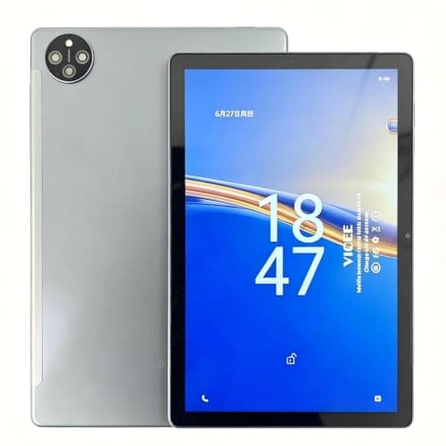 WIFI Tablet, Android 14 Tablet, 10 Inch Tablet, Touch Screen Tablets 8+ 256GB Octa-Core Dual SIM Standby Processor with Fun Educational APPGames Learning Drawing Cartoons (Black)