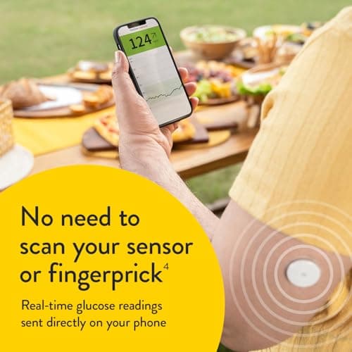 Abbott | FreeStyle Libre 2 Plus Sensor | Get Continuous Glucose Monitoring for Type 1 & Type 2 Diabetes | No Finger Pricks or Scans Needed | Track Glucose Levels Anytime, Anywhere with Automatic Updat 2