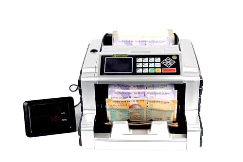 HINDVANTURE India Automatic Note/Cash/Money/Currency Counting Machine with Fake Note Detection Heavy Duty | Money Handing Products| Note Counters (Mix Note Value Counting) 3