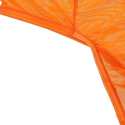 Meadawgs® Men's Nets Yarn Bulge Pouch Bikini Briefs Breathable T-Back S Orange|Clothing Shoes & Accessories | Mens Clothing | Underwear|1x Men's Bikini T-Back 3