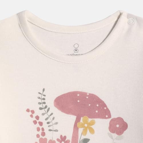 Mothercare Girls Autumn Charm Printed Full Sleeve All-In-One | Soft Baby Romper Sleepsuit for Infants & Toddlers, Light Pink 4