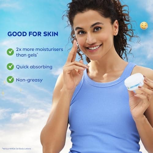 NIVEA Soft Light Moisturizer For Face, Hand & Body, Instant Hydration, Non-Greasy Cream With Vitamin E & Jojoba Oil, 100ml 5