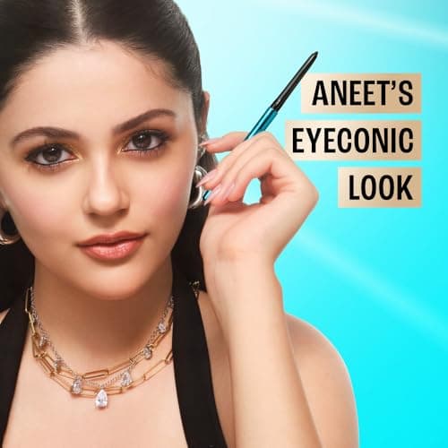 Lakme 9-5 Eyeconic Kajal, Classic Brown, Smudgeproof and Waterproof that lasts upto 24H, for 2x dark pigment, 0.35g 3