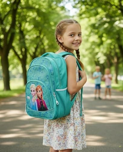Stylbase 27L Kid School Backpack Bag for Girls and Boys | Ideal School Picnic travel & Travelling Bag |17Inches 4 Compartments, Water-Resistant Multipurpose for Kids (Aqua) 3