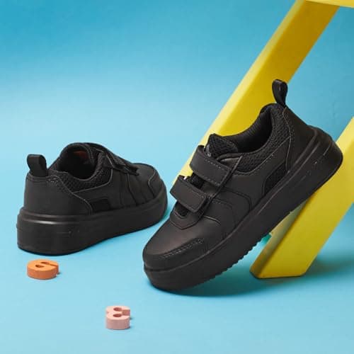 Campus Kids CS-26106V All Black School Shoes - 12UK/India 1 Pair 2