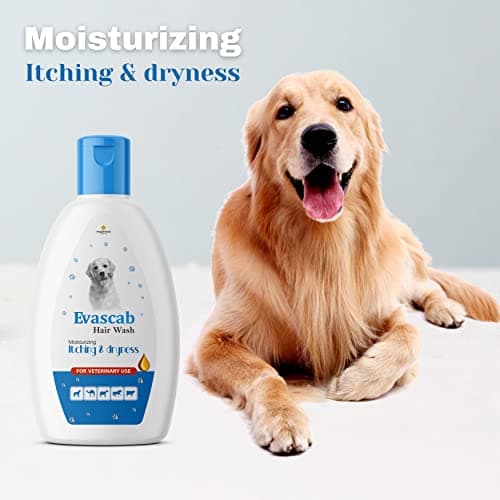 Morvin India Evascab Dog Shampoo/Hair Wash with Fresh Scent, Moisturizing, Conditioning, Itching & Dryness (200ml, Pack of 2) 5