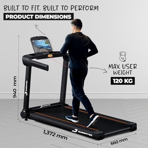 Durafit91™ Ace Pro 4.5 HP Peak BLDC Motorized Treadmill | 20 Level Auto Incline| 16 Km/Hr Max Speed | 120 Kg Max User Weight| Bluetooth Speaker | Wynd app | Home use 2