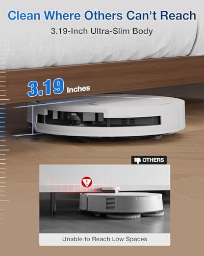 ECOVACS Deebot T50 PRO Omni 2-in-1 Robot Vacuum Cleaner & Mop, New Launch, 15000Pa Suction, 6400mAh Battery, 8.1cm Ultra-Thin, ZeroTangle 2.0, AIVI 3.0 Obstacle Avoidance, Auto Wash/Dry/Refill, 320Min 5