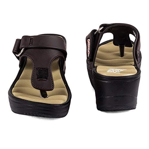 Adda Women's Brown & Beige Ethylene Vinyl Acetate Flip Flop - 6 UK 5