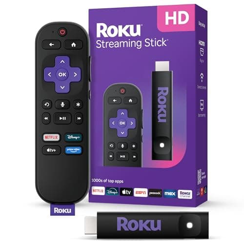 Streaming Stick HD 2025 — HD Streaming Device for TV with Voice Remote, Free & Live TV