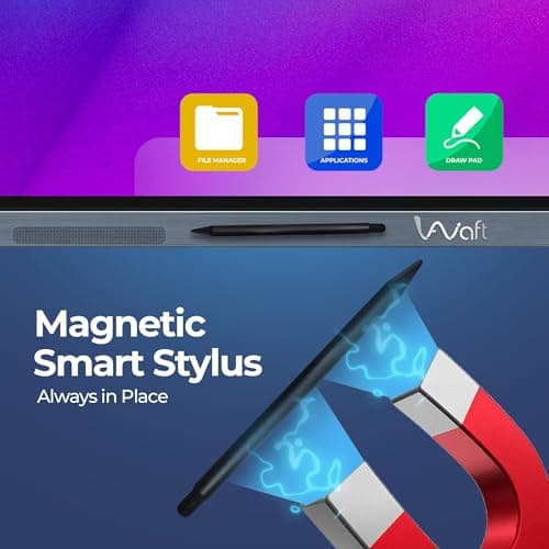 AIWaft 2-in-1 Stylus Pen for Digital Boards – Fine Point Tip, High Sensitivity & Precision | Smooth Writing & Drawing for Smart Boards | Capacitive Stylus | Black (Pack of 1) ONLY for Digital Boards 2