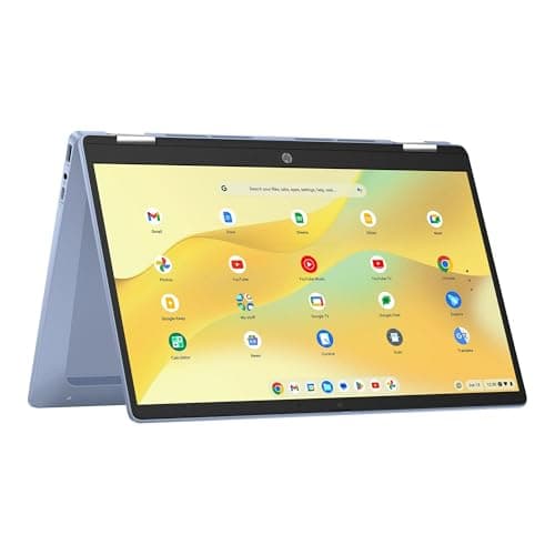 HP Chromebook x360 14 inch FHD IPS Touch 2-in-1 Laptop, Intel Processor N100, 4GB RAM, 64GB eMMC, Chrome OS, Sky Blue, 14b-cd0130wm 2