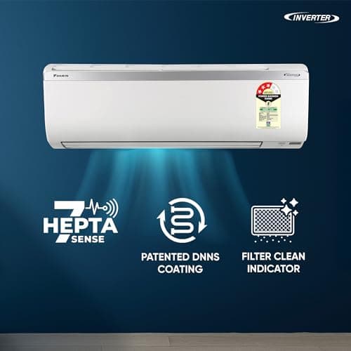 Daikin 1.5 Ton 3 Star, New Star rated, Inverter Split AC (Copper, PM2.5 Filter, MTKL50XV16, White) 4