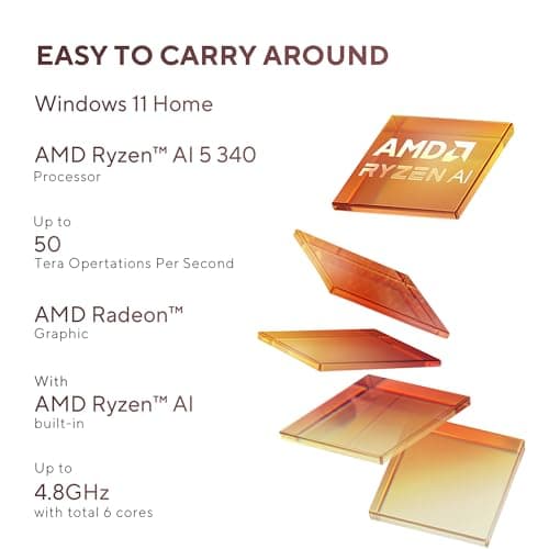 ASUS Zenbook 14, Smartchoice,AMD Ryzen AI 5 340, AI PC(AMD Radeon Graphics/16GB RAM/512GB SSD/3K OLED/14/120Hz/Windows 11/M365 Basic (1Year)*/Office Home 2024/Jade Black/1.2 Kg) UM3406KA-PP240WS 2