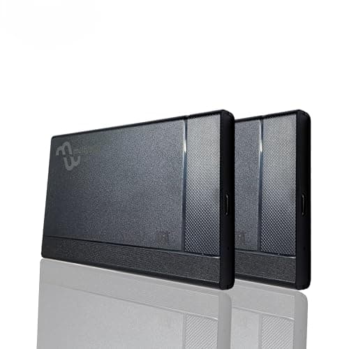 Multybyte HDD Casing 2.5 Sata SSD Enclosure 6Gbps Hard Drive Case Tool Free Sata to USB 3.1 Solid State Drive Enclosure USB C SSD HDD Enclosure Max 2TB Support UASP for 2.5 Inch SSD & HDD 3