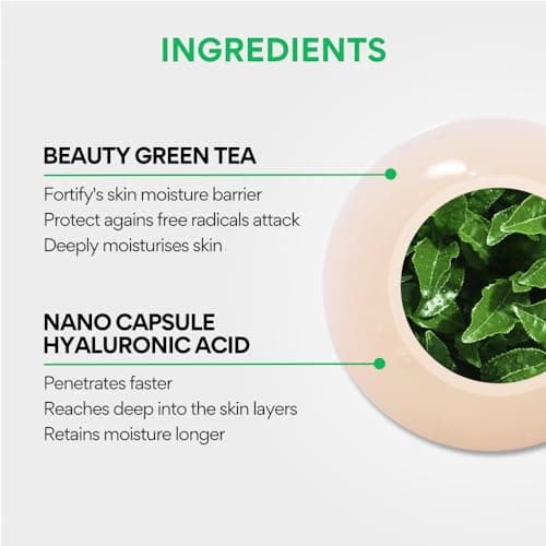 Innisfree Green Tea Seed Hydrating Serum 30ml with Hyaluronic Acid, Korean Face Serum for Glow & Hydration for all skin types 5