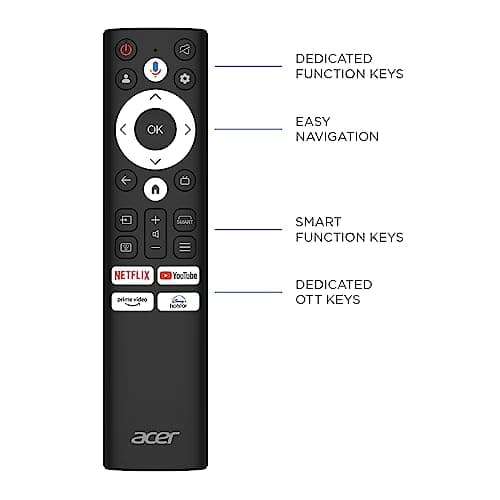 Acer 189 cm (75 inches) Advanced I Series 4K Ultra HD Smart LED Google TV AR75GR2851UDFL (Black) 4