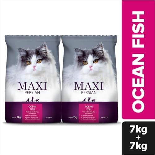 Maxi Persian All Life Stages Dry Cat Food 7kg + 7kg (Total 14kg Pack) | Complete Nutrition | Supports Skin & Coat Health | Taurine for Heart 3