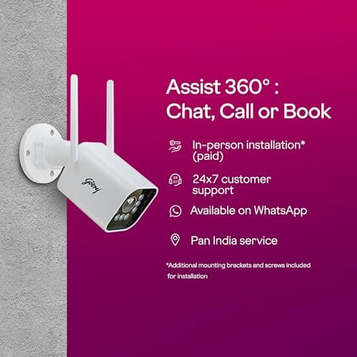 Godrej Security Solutions EVE Pro 4G Bullet CCTV Camera | New Launch | Sim Based | 3MP Night Vision | Human & Motion Detection | 2-Way Talk | Up to 256GB SD Card Support | Outdoor Security Camera 5