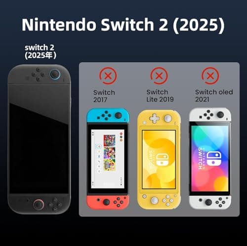 OIVO INDIA Protective Case for Nintendo Switch 2 (2025), PC Front Cover +TPU Soft Back Shell 360° Protection, Anti-Scratch, Ergonomic Grip Design, Compatible with Nintendo Switch 2 2025 - (Purple) 5